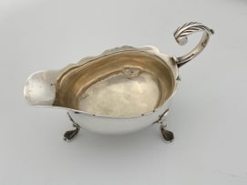 A George II silver sauceboat, Walter Brind, London, 1752