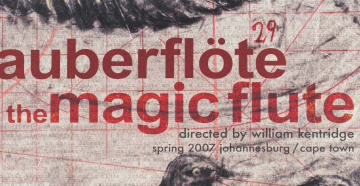 William Kentridge; The Magic Flute, poster
