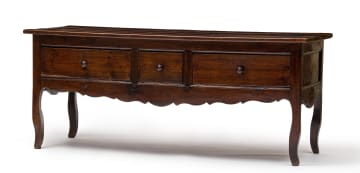 A French Provincial oak side table, 19th century