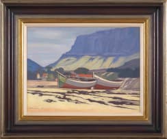 Jacob Hendrik Pierneef; Fishing Boats, Hout Bay