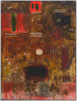 Samson Mnisi; Abstract Composition in Red