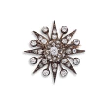 Diamond brooch, late 19th century