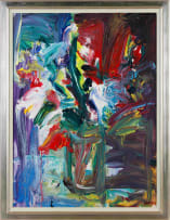 Gerhard Batha; Flowers in a Glass Vase