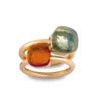 Madera quartz and rose gold 'Nudo' ring, Pomellato, 2015