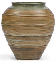 Digby Hoets; Large Green and Brown Vessels, two