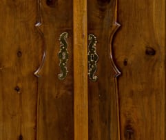 A South African stinkwood and hardwood armoire