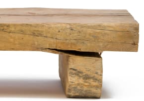 A hardwood low table