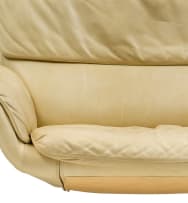 A cream leather couch manufactured by de Sede, 20th century
