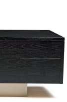 A black painted low cabinet, modern