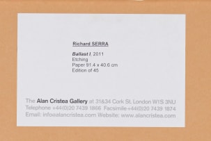 Richard Serra; Ballast I