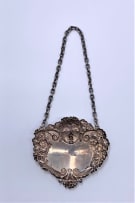 A William IV silver decanter Sherry label, Joseph Willmore, Birmingham, 1833