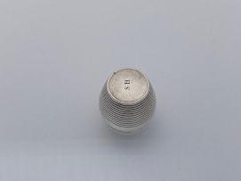 A William IV silver nutmeg grater, town and date mark indistinct, Sampson Mordan & Co