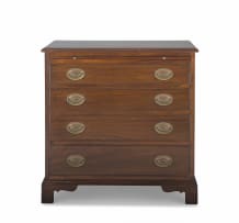 A George III style mahogany chest of drawers, mid 20th century