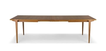 A Danish teak extending dining table designed by Henry Rosengren Hansen for Brande Møbelindustri, 1960s
