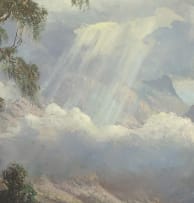Gabriel de Jongh; Storm Clouds in the French Hoek (sic) Valley