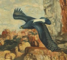 Heinrich von Michaelis; Black Eagles on Rocks