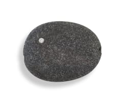 Pebble-stone and diamond pendant, designed by Aninka Harms
