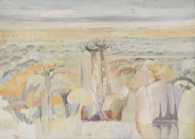 Gordon Vorster; Landscape with Baobabs