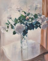 Errol Boyley; Roses in a Glass Vase