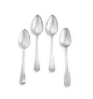 Two Cape silver 'Old English' pattern dinner spoons, Johannes Combrink, 19th century