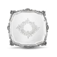 An Edward VII silver salver, Hawksworth, Eyre & Co Ltd, London, 1901 retailed by Boodle & Dunthorne, Liverpool