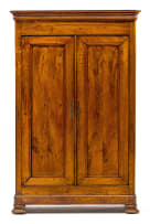 A French oak and cherrywood armoire, 19th century