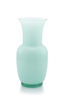 An Italian aquamarine glass vase, Tommaso Buzzi for Venini, 20th century