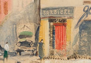 Philip Bawcombe; Barber's Shop, Florence (Corner Via Romana and Via Serragli)