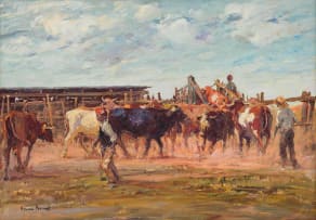 Adriaan Boshoff; Gathering Cattle for Transport