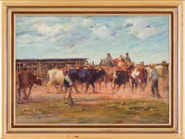 Adriaan Boshoff; Gathering Cattle for Transport