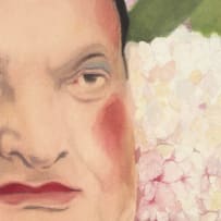 Stephen Allwright; Hosni with Mophead Hydrangeas; Muamar with Floral Patterns, two