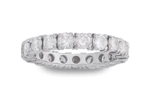 Diamond and gold eternity ring