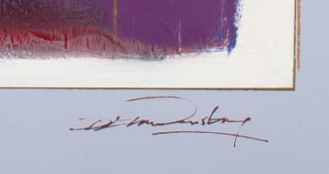 Derric van Rensburg; Purple Abstract