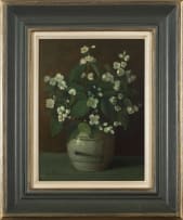 Frans Oerder; White Flowers in a Ginger Jar