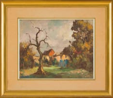 Alexander Rose-Innes; Cottages with Trees