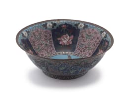 A Japanese cloisonné bowl, Meiji period, 1868-1912