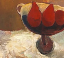Cecil Skotnes; Still Life with Fruit Bowl and Coffee Pot