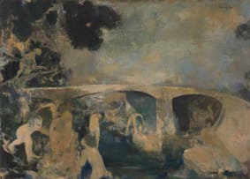 Jean Welz; Bathers and the Bridge