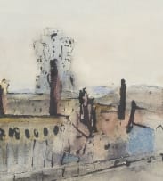 Maud Sumner; View of the Thames, Battersea Bridge
