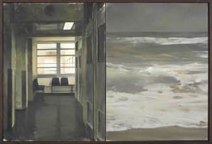 Adriaan van Zyl; The Waiting Room, Hospital Diptych I