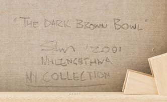 Sam Nhlengethwa; The Dark Brown Bowl