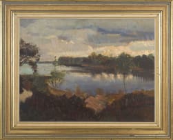 Frans Oerder; Landscape with River