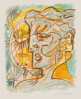 André Masson; Composition with Sun and Profile of a Man