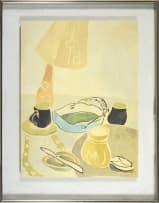 Thijs Nel; Still Life with Lamp and Vessels
