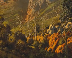 Tinus de Jongh; Landscape with Mountains