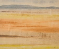 Gordon Vorster; Landscape with Mountain on the Horizon