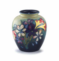 A Moorcroft 'Spring flowers' pattern vase, 1928 - 1949