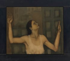 Shany van den Berg; Woman with Raised Arms