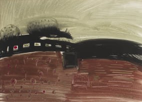 Charles Gassner; A Train in a Landscape