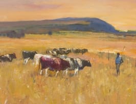 Christopher Tugwell; Cattle Herd in an Extensive Landscape
